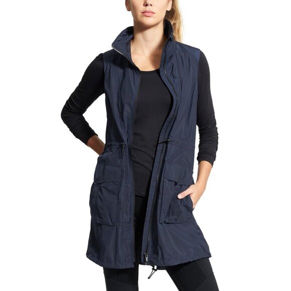 ATHLETA Navy Blue City Slicker Vest Jacket sz XXS - Picture 11 of 13